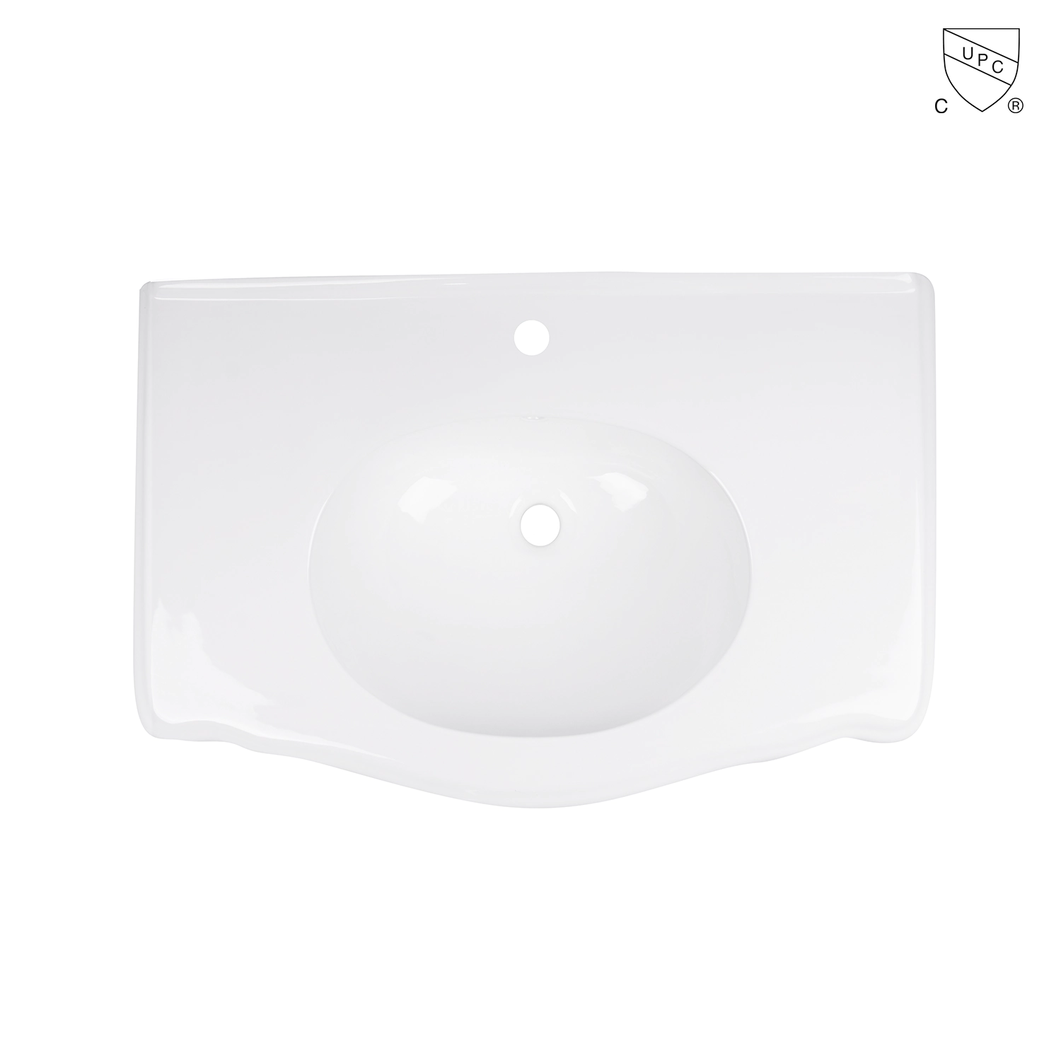 csa approved pedestal sink with large counter space cupc certified vintage style white bathroom ceramic sink